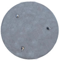 Ocelový poklop na šachtu pr. 78 cm, tl. 10 mm, surový