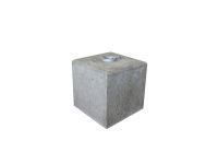 Betonový blok pro značky a rozcestníky 30x30x30 cm, otvor pr. 76 mm