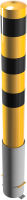 Sloupek pr. 152 mm, celk. výška 150 cm, výsuvný bez klíče, žluto-černý