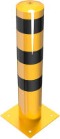 Sloupek 193 mm, v. 100 cm, na patku, žluto-černý