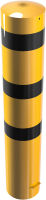 Sloupek 273 mm, celk. v. 150 cm, k zabetonování, žluto-černý