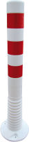 Elastický sloupek pr. 80 mm, v. 75 cm, bílý, 3x reflexní pásek