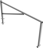 (obrázek pro) Otočná závora F 250 cm, do betonu, pro visací zámek, v. 95 cm, zinek