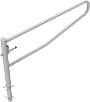 (obrázek pro) Otočná závora P 250 cm, do betonu, pro visací zámek, v. 95 cm, zinek