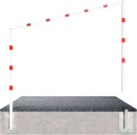 (obrázek pro) Otočná oboustranná výšková zábrana, 3 m , v. 2 m, trojhr. klíč