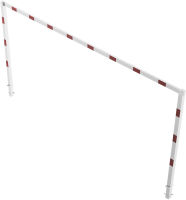 Oboustranná výšková zábrana 100x100 mm 6 m, v. 2 m, bílo-červená