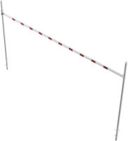 Oboustranná pevná výšková zábrana 7 m, výška 1,8 - 2,8 m