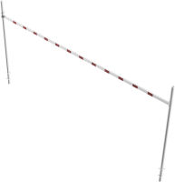 Oboustranná pevná výšková zábrana 8 m, výška 1,8 - 2,8 m