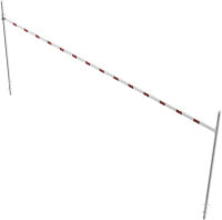 Oboustranná pevná výšková zábrana 9 m, výška 1,8 - 2,8 m