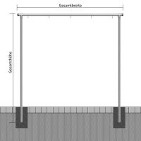 (obrázek pro) Sušák na prádlo pr. 48 mm, 250x250 cm, 5 háků jednostranně