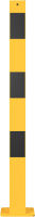 Sloupek 70x70 mm, v. 90 cm, na patku, žluto-černý