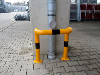 Ochranný rám U2 do betonu, 75x45x65 cm, pr. 76 mm, žluto-černý