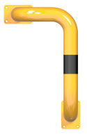 Ochranný rohový rám R2L na patky 60x35x65 cm, pr. 76 mm, žluto-černý