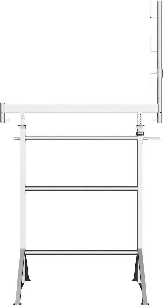 (obrázek pro) Klikou nastavitelná stavební koza K1500, š 120 cm, V2, zinkovaná