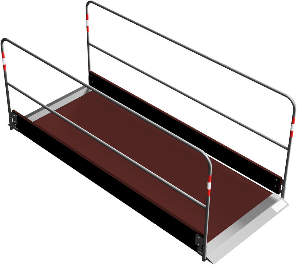 (obrázek pro) Dřevěná lávka přes výkop 100x270 cm, nosnost 150 kg/m2