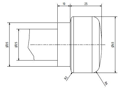 (obrázek pro) Zemní hřeb typ 2, dvojitý lem, délka 90 cm