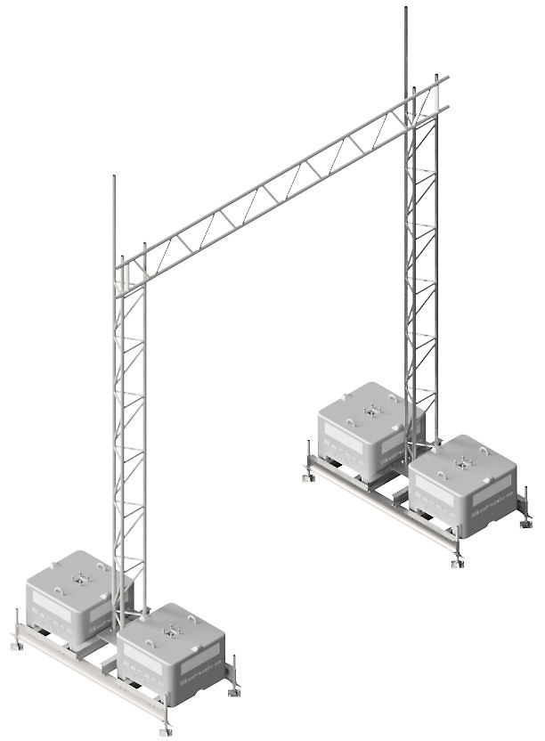 (obrázek pro) Set pro návěští nebo most přes ulici, d. 520 cm, v. 615 cm