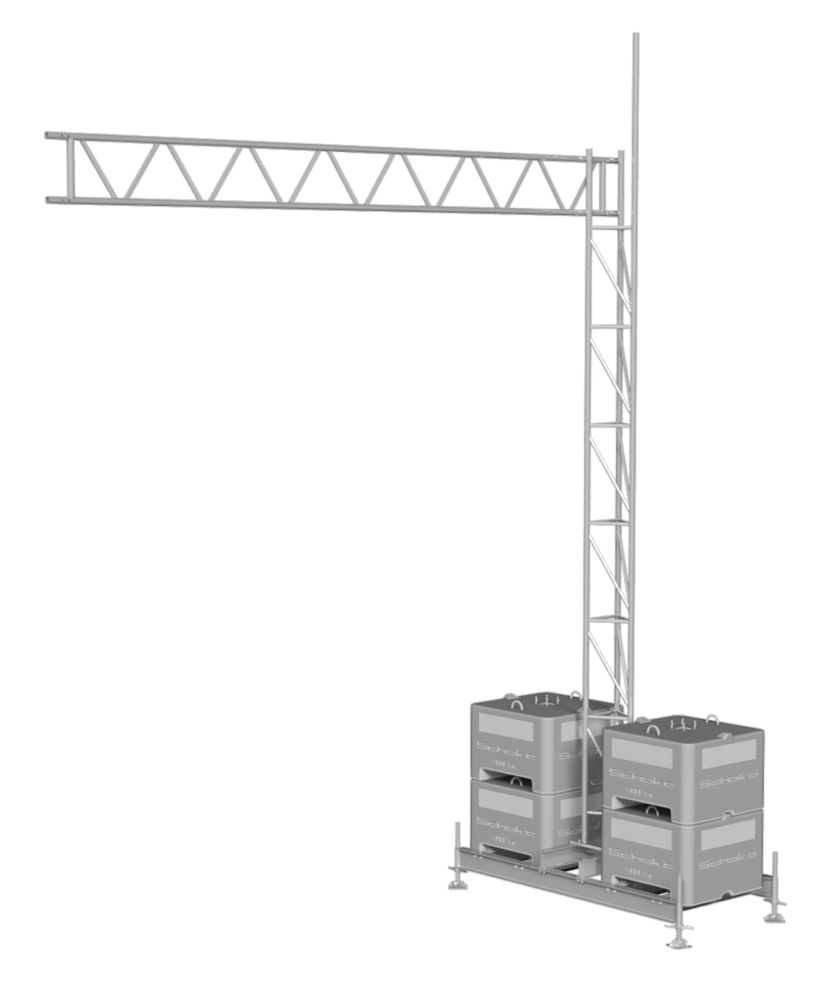 (obrázek pro) Set jednostranný nad ulici, d. 420 cm, v. 615 cm