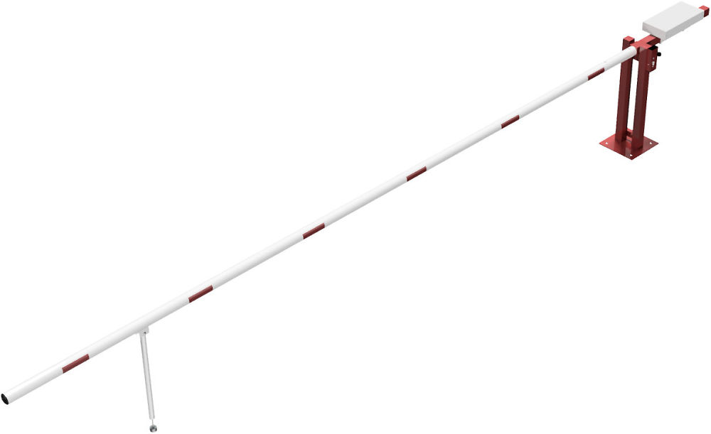 (obrázek pro) Závora s protizávažím T, průjezd 600 cm, výška 95 cm, cyl. zámek