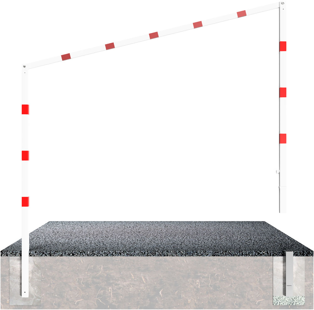 (obrázek pro) Otočná oboustranná výšková zábrana, 3 m , v. 2 m, trojhr. klíč